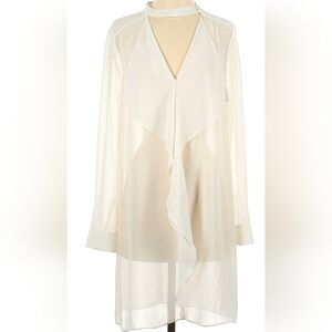 BCBGMAXAZRIA Sheer Ivory Tunic   ✨
